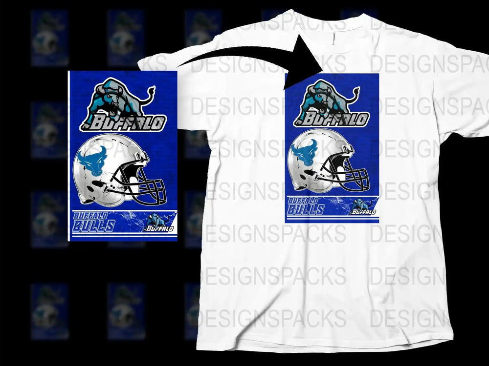 Buffalo Bulls Sports Team T-Shirt, College Football Graphic Tee, Athletic Apparel, Fan Wear