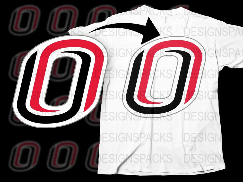 Nebraska Omaha Mavericks College Football Png Digital Download