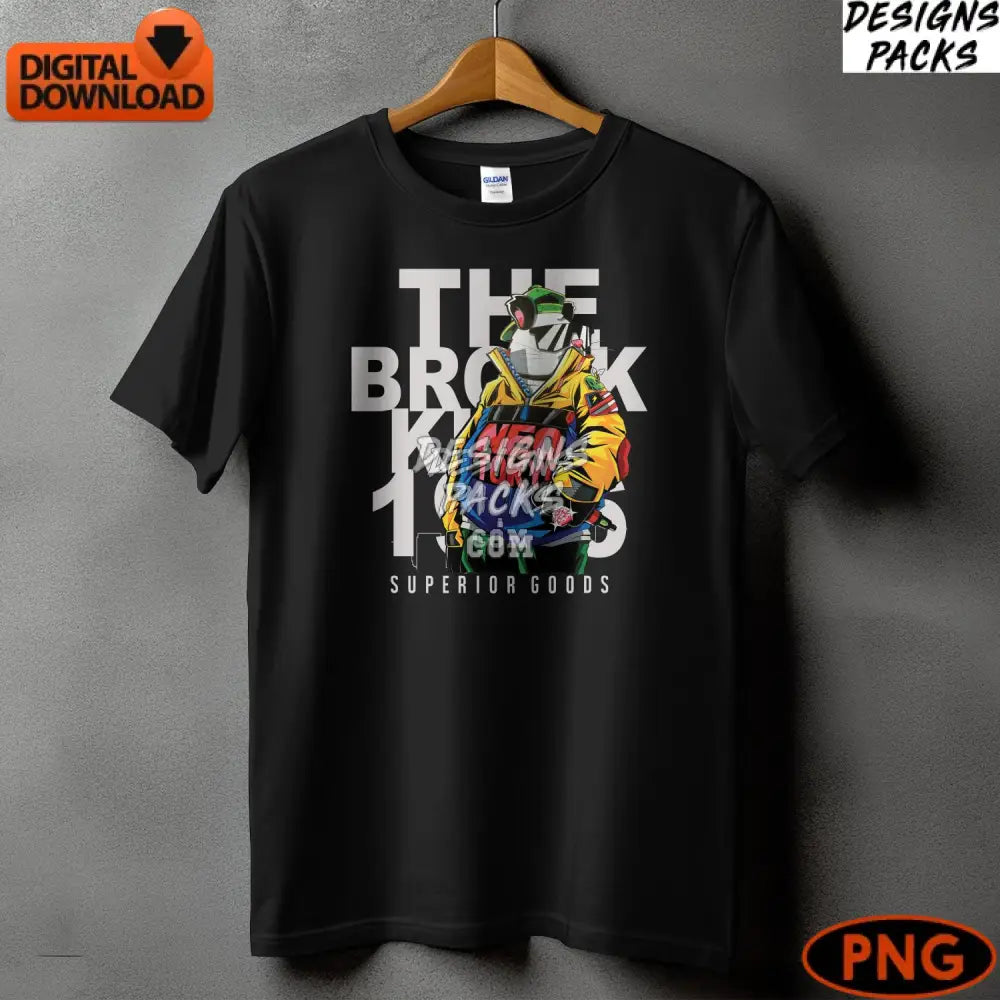 Neo Tokyo Digital Art The Broker Character Png Street Style Urban Manga Inspired Instant Download