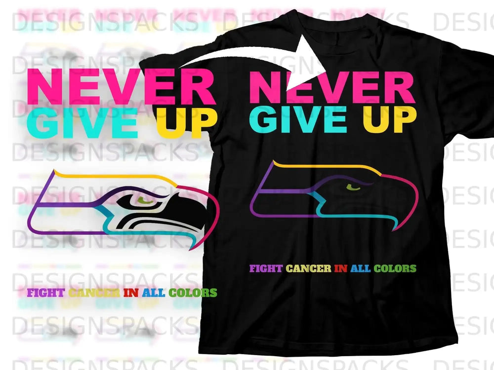 NEVER NEVER GIVE UP FIGHT CANCER product type