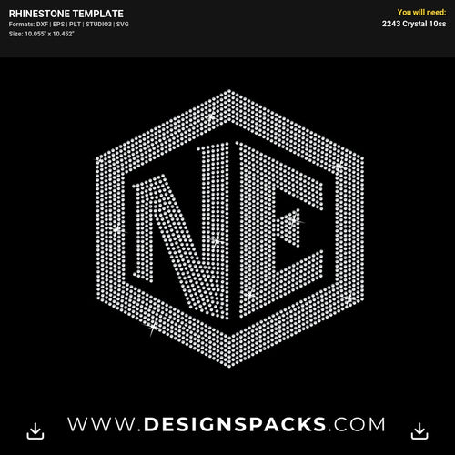 New Edition Logo Rhinestone Digital Template