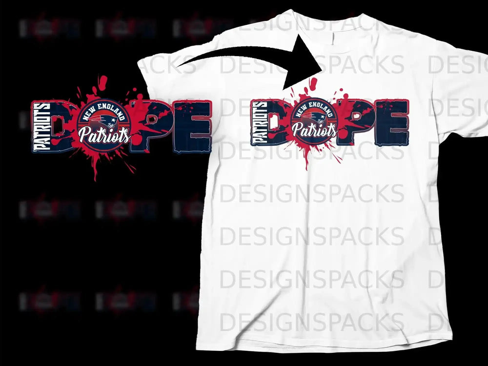 New England Patriots Dope Design T-Shirt