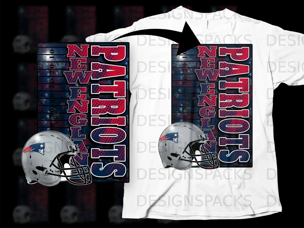 New England Patriots Helmet Graphic T-Shirt Product