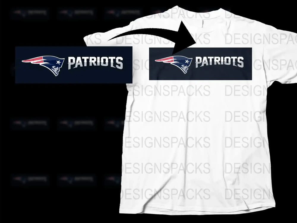 New England Patriots T-Shirt, NFL Team Logo Graphic Tee, White Sports Apparel, Football Fan Gift