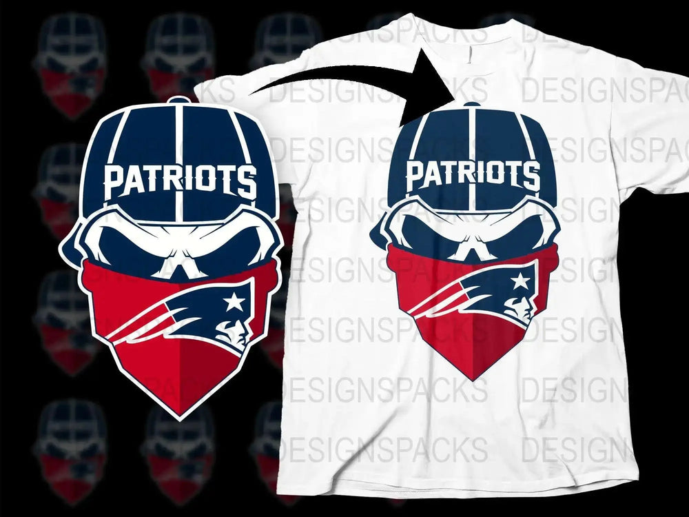 Patriots Themed T-Shirt, American Football Team Logo, Sports Fan Apparel, Graphic Tee Design, Casual Wear Outfit