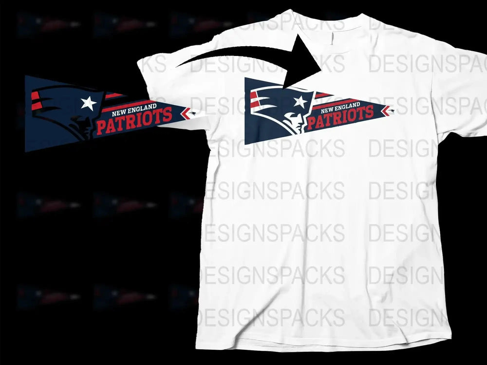 New England Patriots T-Shirt, NFL Team Logo Graphic Tee, American Football Apparel, Sports Fan Gift Idea