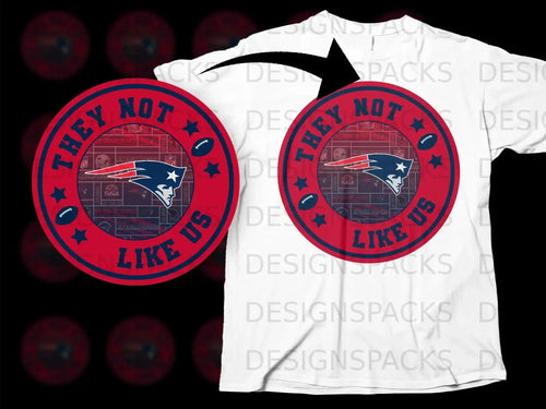 They Not Like Us Circular Logo Print T-shirt