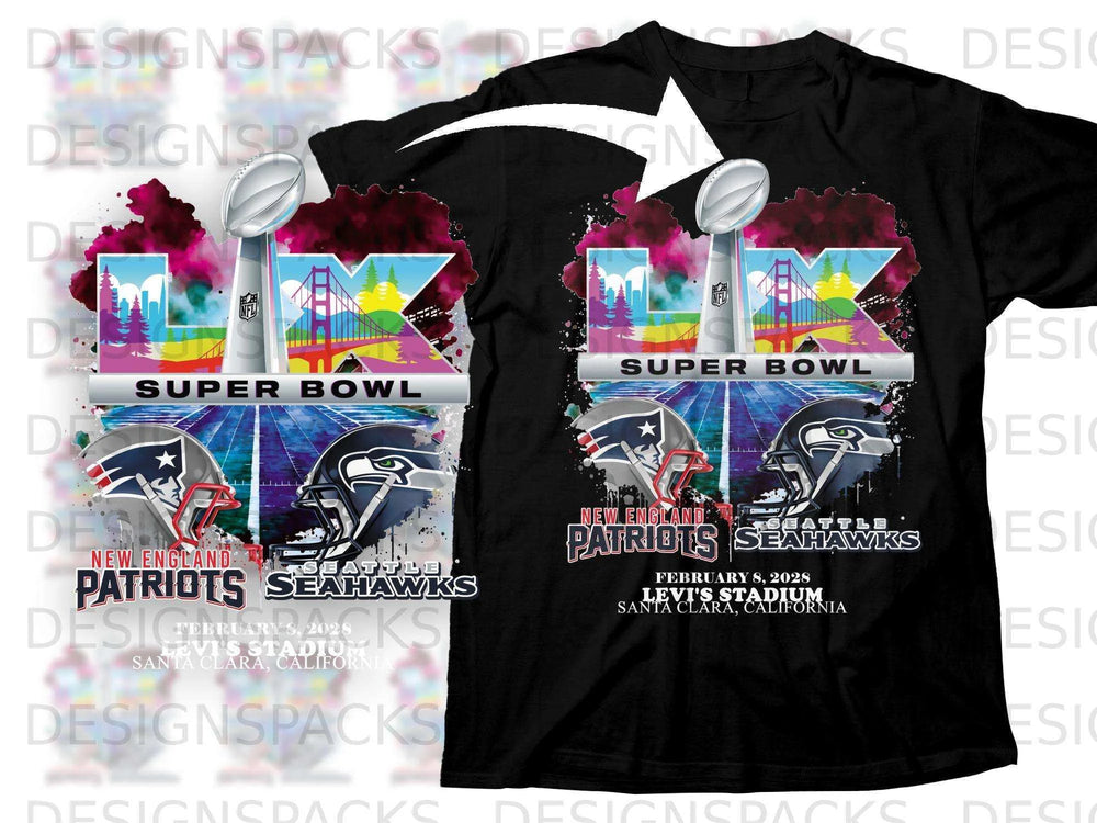 Super Bowl Patriots vs Seahawks Levi's Stadium Shirt