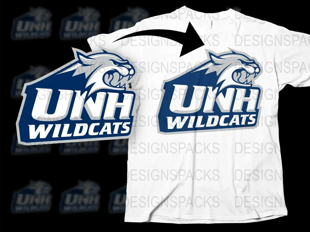 New Hampshire Wildcats College Football Png Digital Download