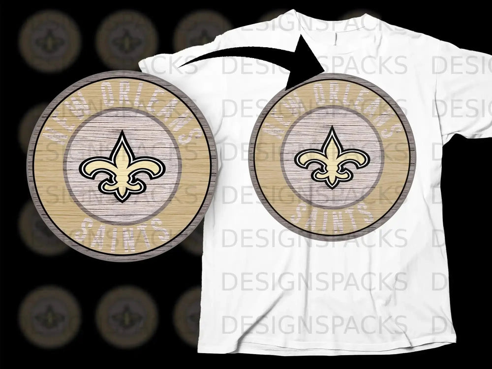 New Orleans Saints Football Fleur-de-Lis Inspired Shirt