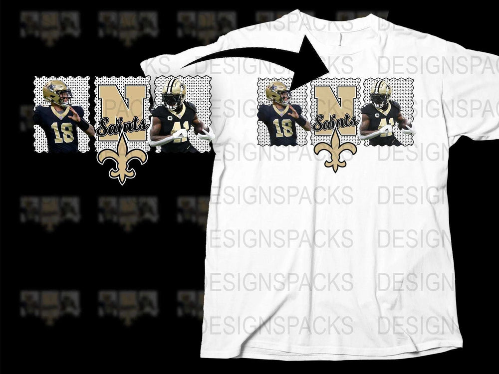 New Orleans Saints T-Shirt, NFL Team Graphic Tee, Sports Fan Apparel, Unisex Football Shirt