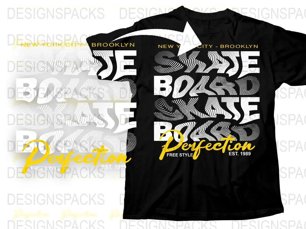 New York City Brooklyn Skateboard Boss Perfection Png Digital Download