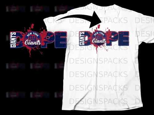 New York Giants Dope Graphic White T-shirt
