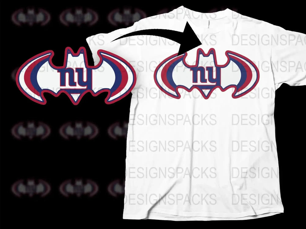 Graphic T-Shirt New York Sports Team Logo Red White Blue Casual Wear Unisex Cotton Tee