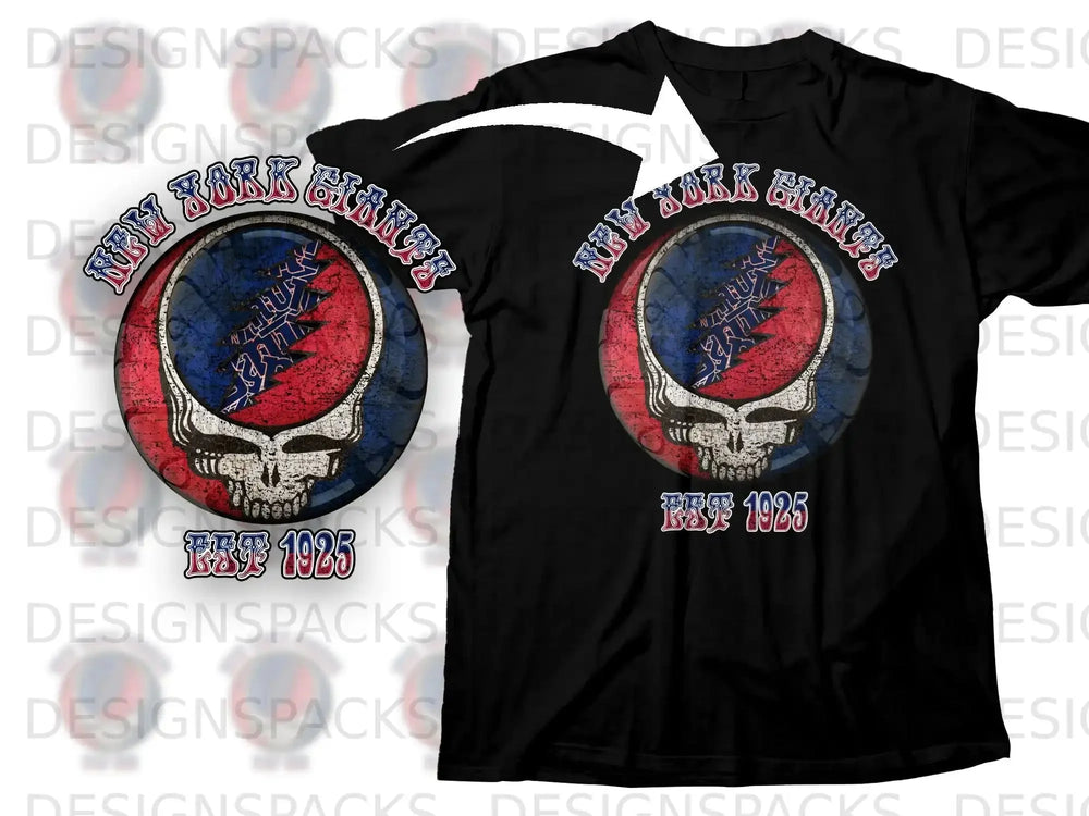 New York Giants Est 1925 Skull Graphic Tee