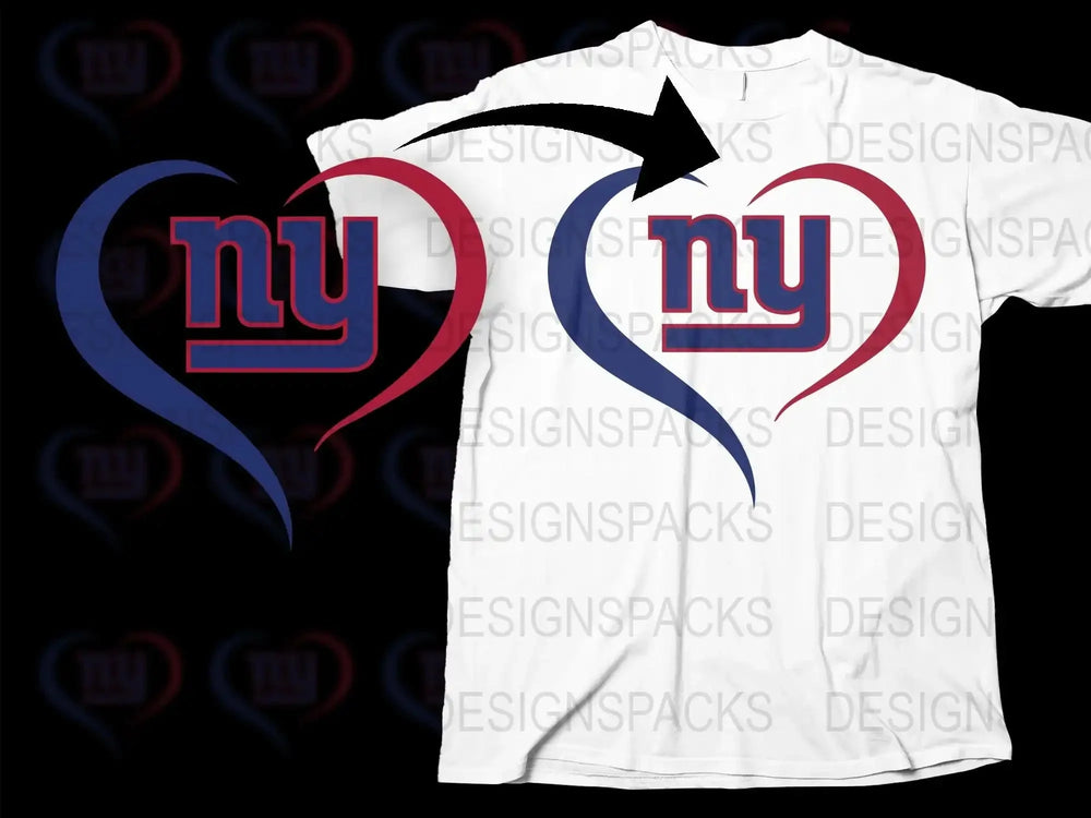 New York Love T-Shirt, Heart Graphic NY Tee, Patriotic Red Blue White Design, Unisex Fashion Top