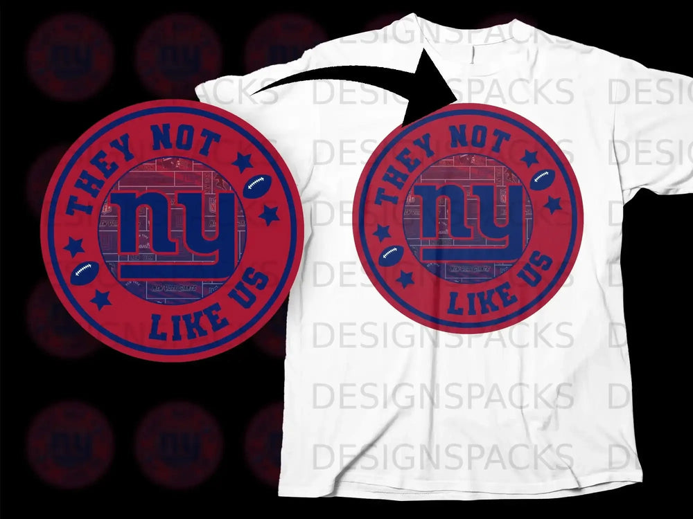 They Not Like Us NY Circle Design T-Shirt