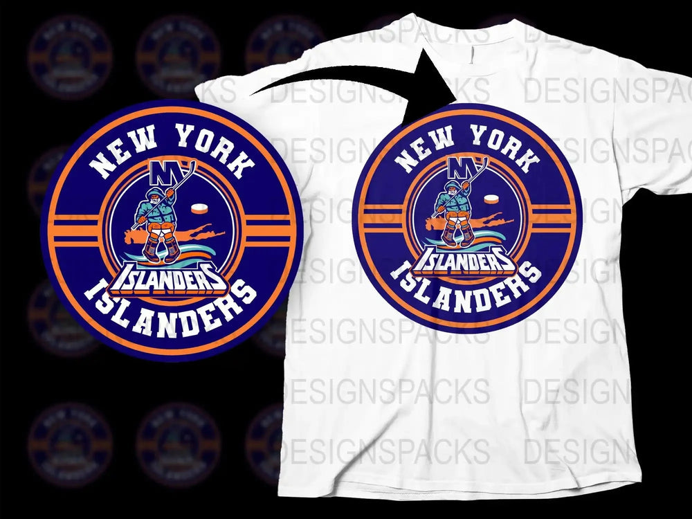 New York Islanders Logo Casual Png Digital Download