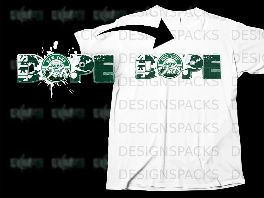 New York Jets Dope Logo Graphic White Shirt