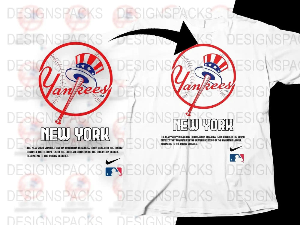New York Yankees Baseball Team Logo Png Digital Download