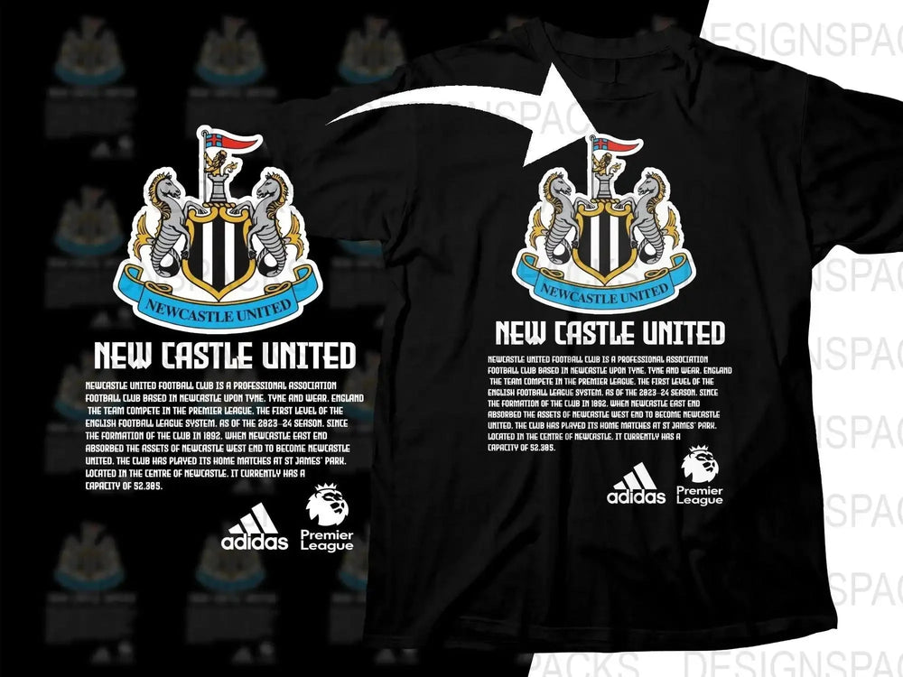 Newcastle United Crest Design Graphic Png Digital Download