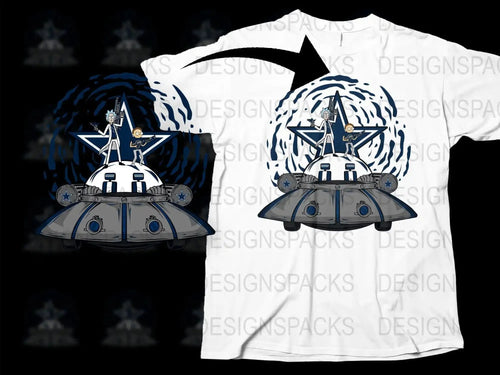 NFL Dallas Cowboys Rick And Morty Inspired Png Digital Download