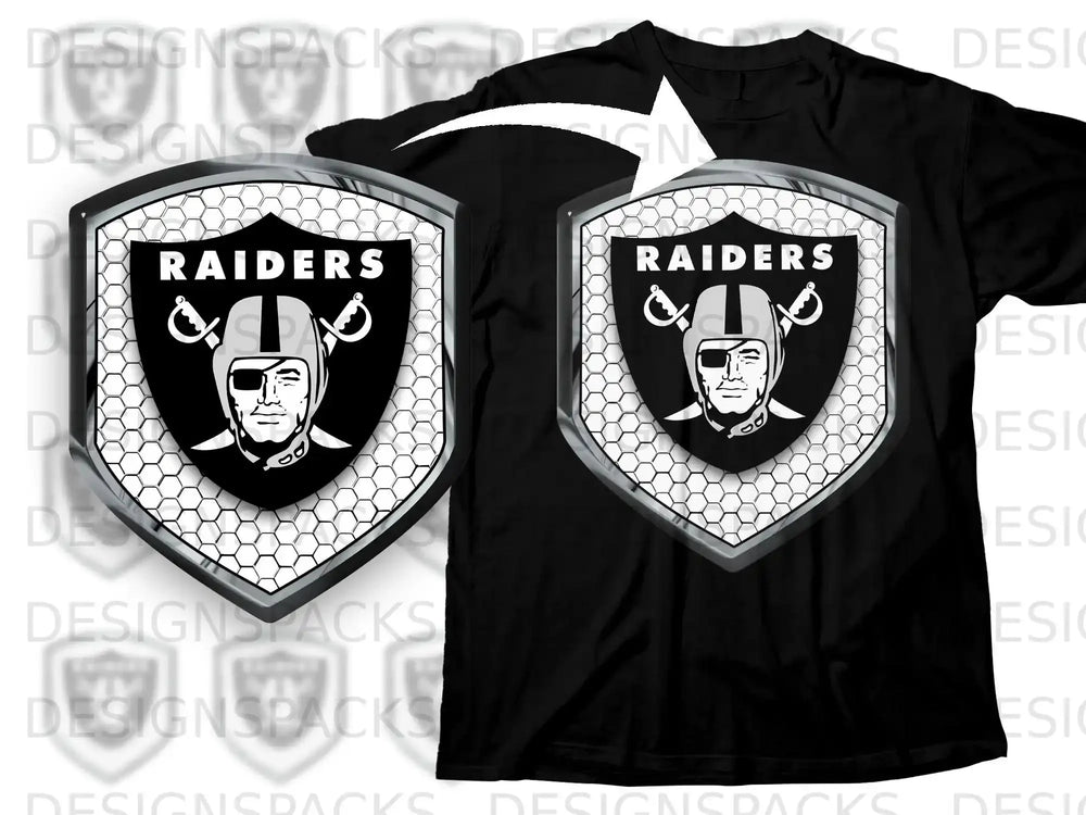 Raiders Shield Logo Graphic T-Shirt Product