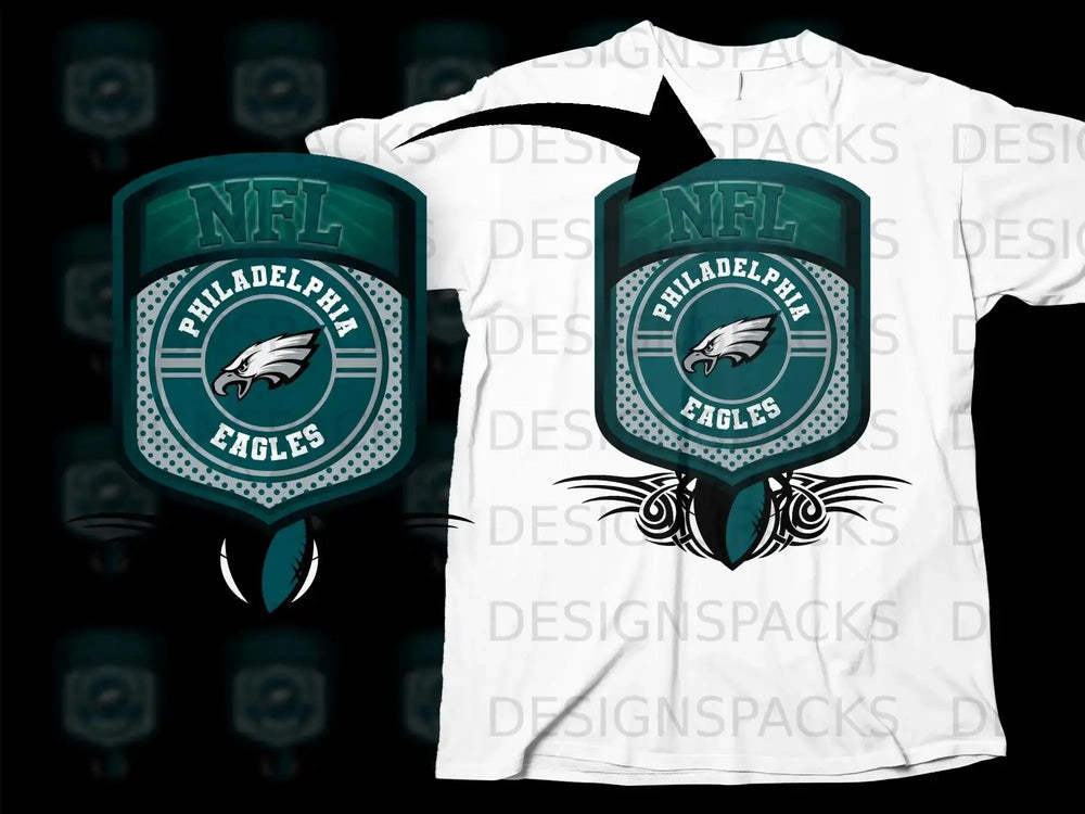 Philadelphia Eagles NFL Logo Stylish Graphic T-Shirt