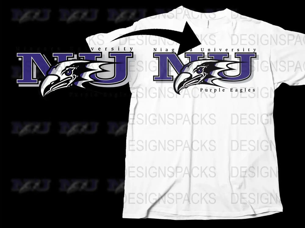Niagara Purple Eagles College Football Png Digital Download