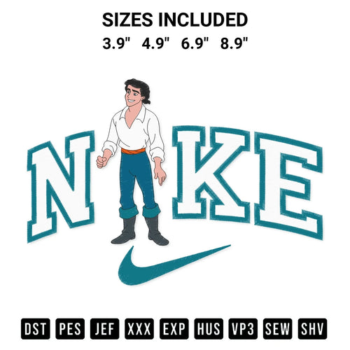 Nike Prince Eric Embroidery Design