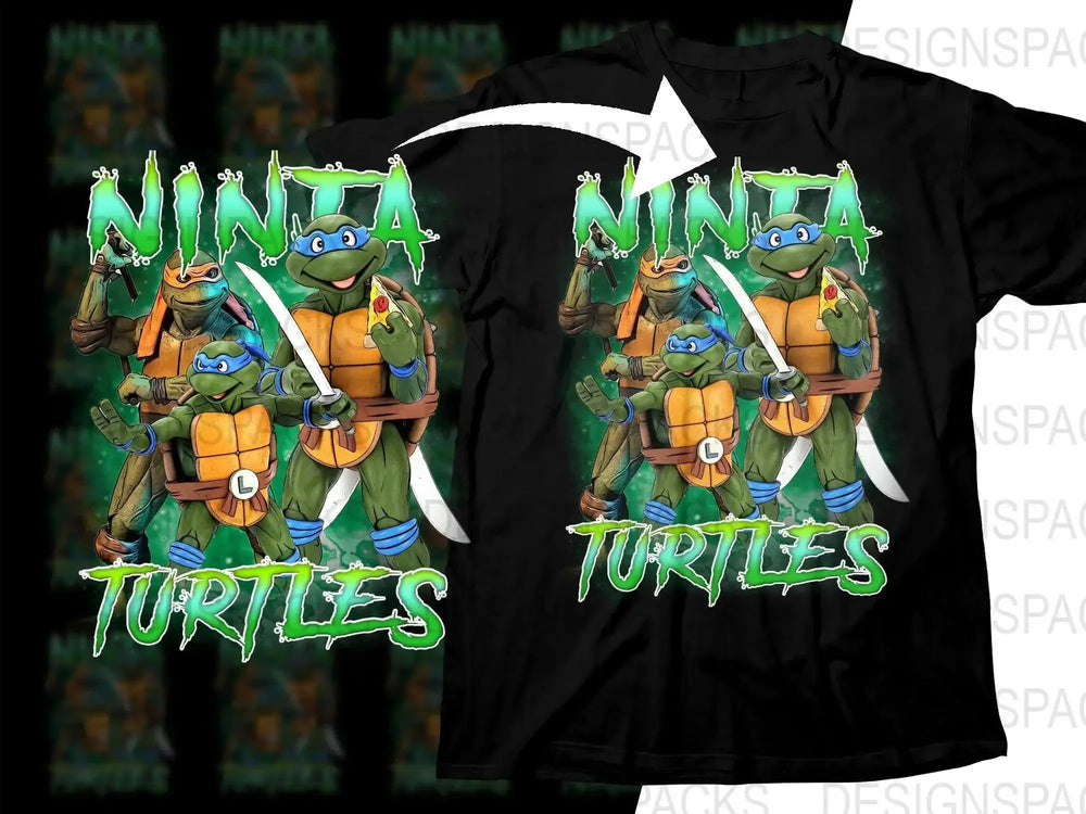 Ninja Turtles Cool Bootleg Art Movie Png Digital Download