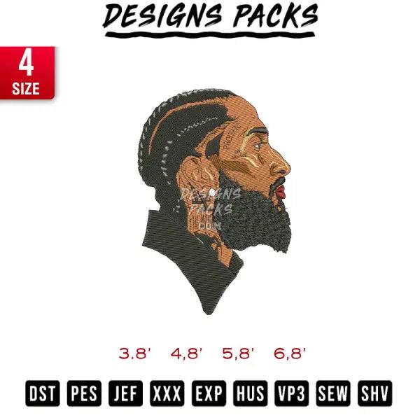 Nipsey Hussle Embroidery Design 