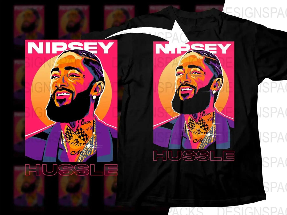 Nipsey Hussle Graphic Design on Eye-Catching Png Digital Download