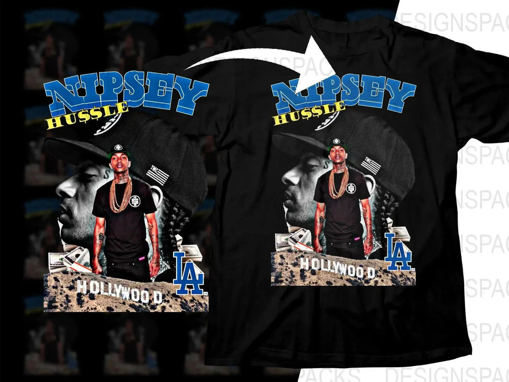 Nipsey Hussle LA Hollywood Graphic Png Digital Download