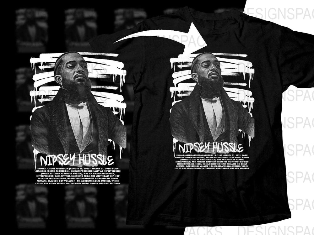 Nipsey Hussle Tribute Art Graphic Design Png Digital Download