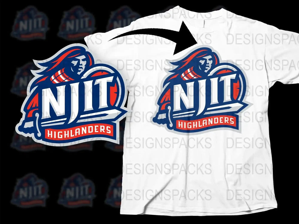 NJIT Highlanders College Football Png Digital Download