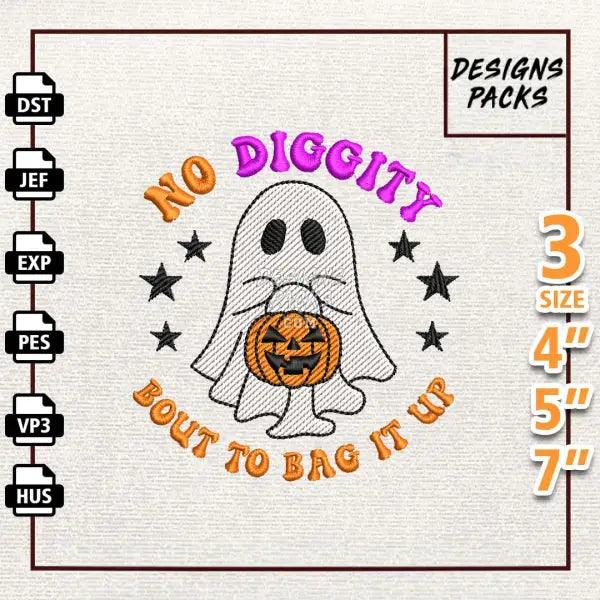 No Diggity Bout To Bag It Up Embroidery Design