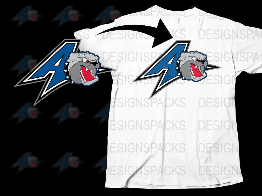 North Carolina Asheville Bulldogs College Football Png Digital Download
