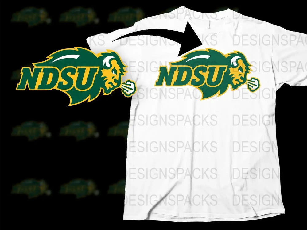 North Dakota State Bison College Football Png Digital Download