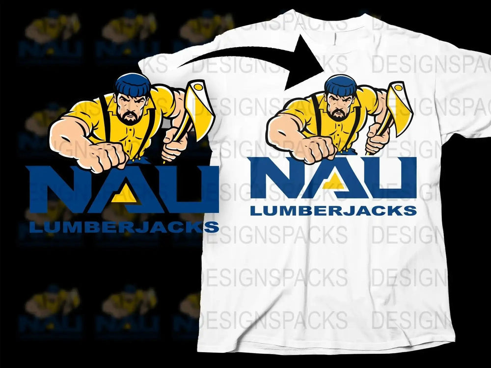Northern Arizona Lumberjacks College Football Png Digital Download