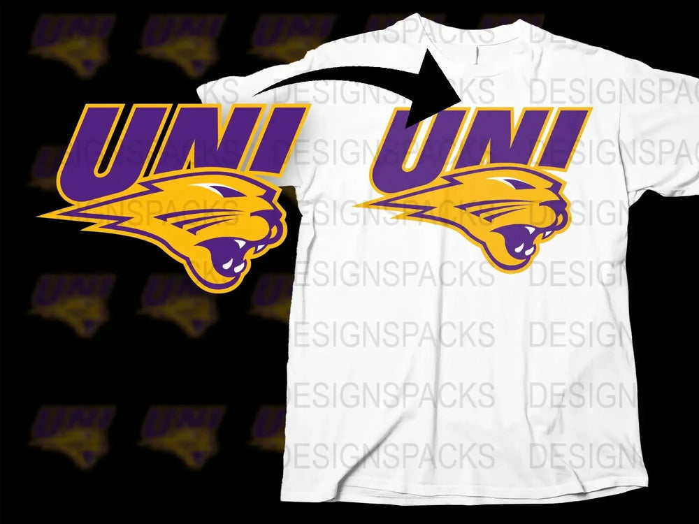 Northern Iowa Panthers College Football Png Digital Download