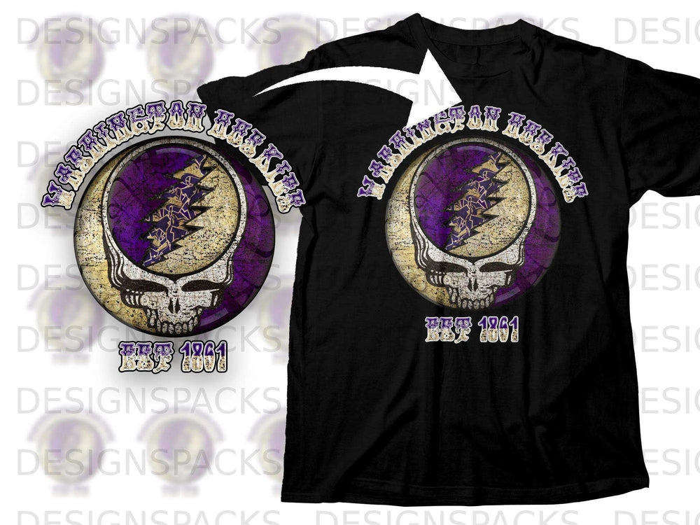 Washington Huskies Grateful Dead Tribute T-Shirt