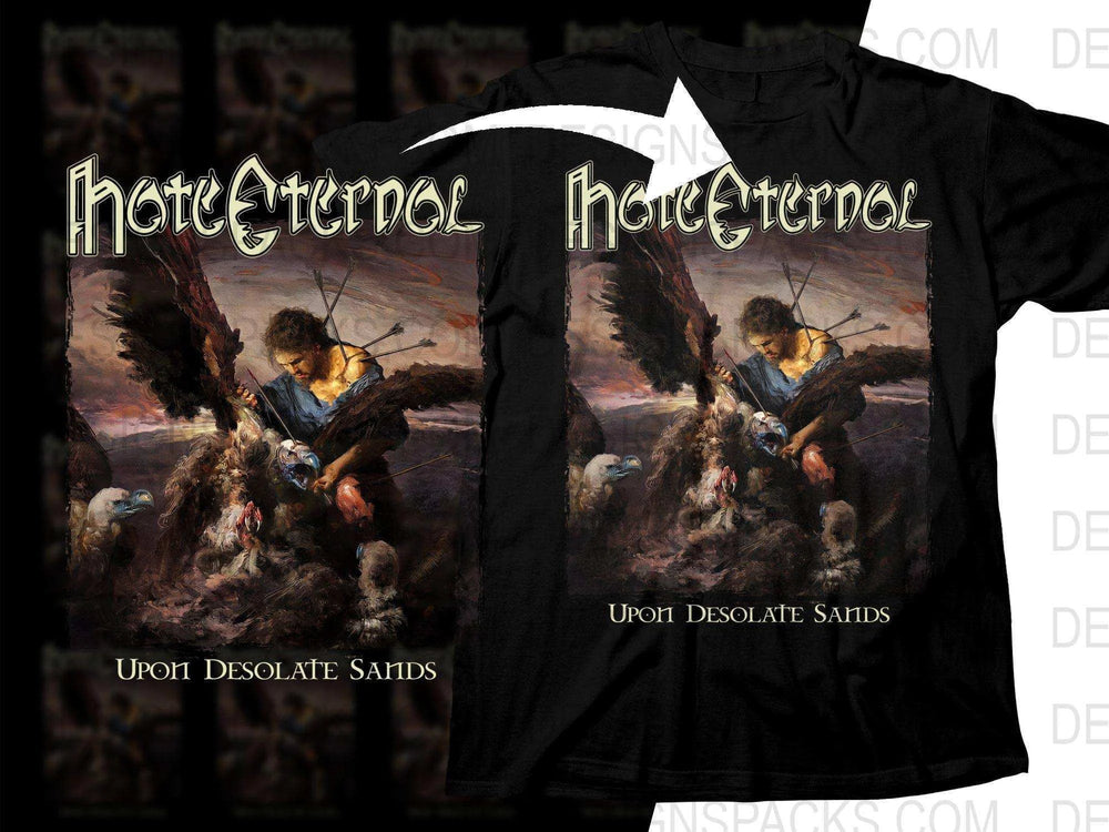 Note Eternal Upon Desolate Sands Rock Png Halftone Digital Download