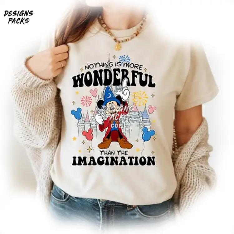 Nothing Is More Wonderful Than The Imagination Cartoon Trip Land Mickey Sorcerer Png Design