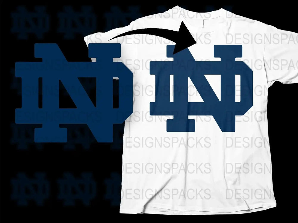 Notre Dame Fighting Irish College Football Png Digital Download