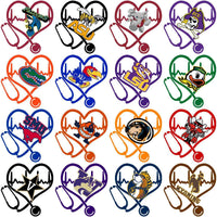 Load image into Gallery viewer, 129 Love Heart Beat College Sports NCAA Teams Designs Bundle PNG
