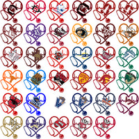 Load image into Gallery viewer, 129 Love Heart Beat College Sports NCAA Teams Designs Bundle PNG

