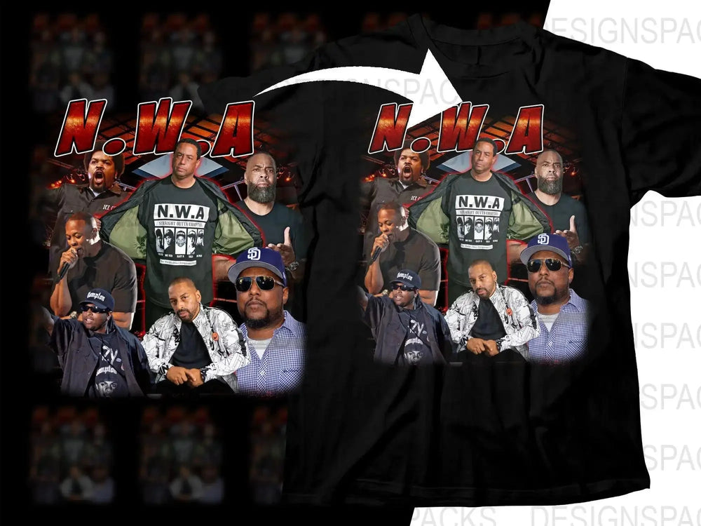 N.W.A Iconic Rap Group Legacy Music Bootleg Png Digital Download