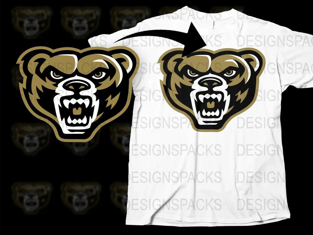 Oakland Golden Grizzlies College Football Png Digital Download