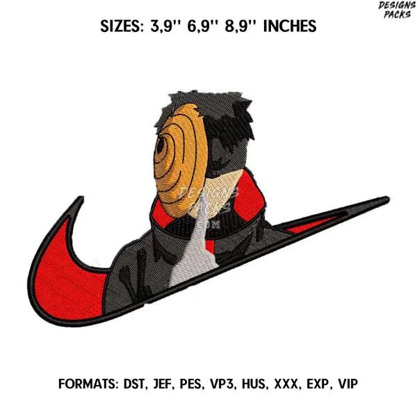 Obito Embroidery Design File/ Naruto Anime Embroidery Design/ Machine  Design Pes Dst. Nike Obito Uchiha embroidery pes